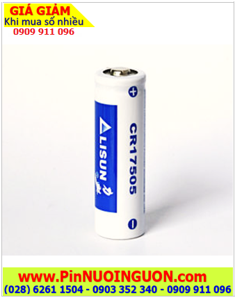Lisun CR17450; Pin nuôi nguồn Lisun CR17450 lithium 3v 4/5A 2000mAh (17mmx45.5mm) chính hãng
